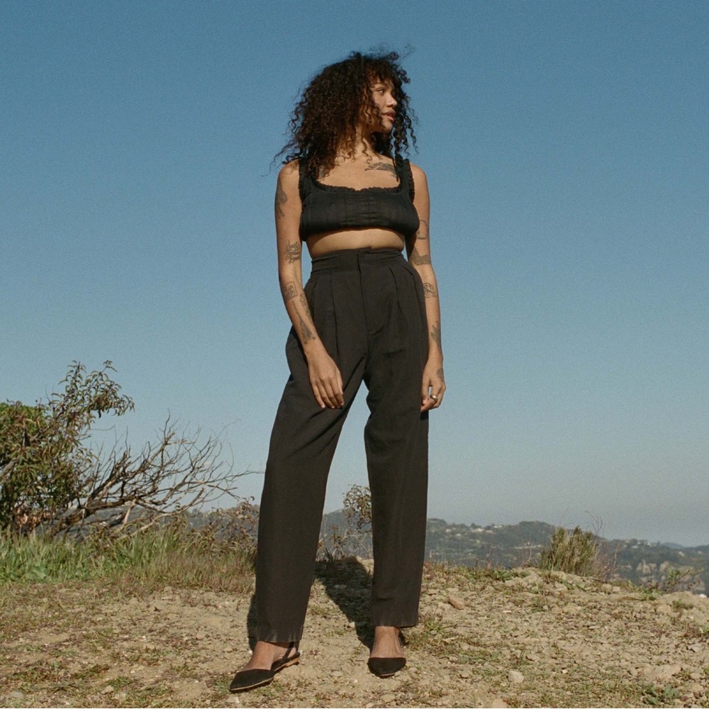 Doen Louvre Pant Black NWT